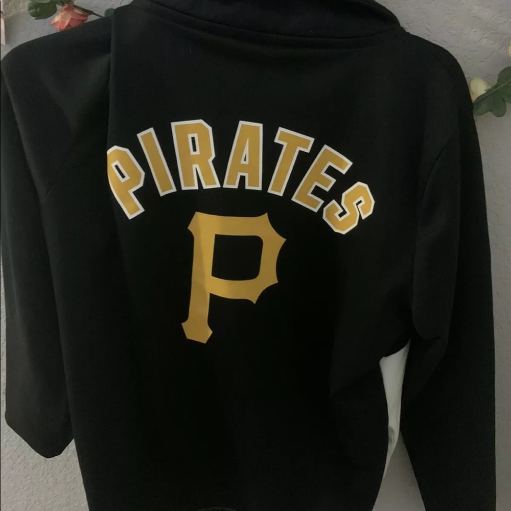Victorias Secret Pink Baseball Pittsburgh Pirates Zip Up Jacket Womens Large